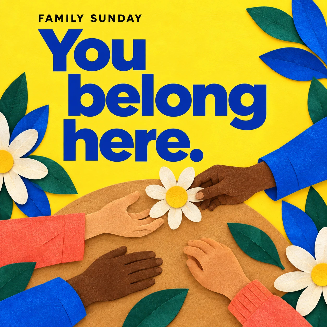 Instagram invitation: You belong here.