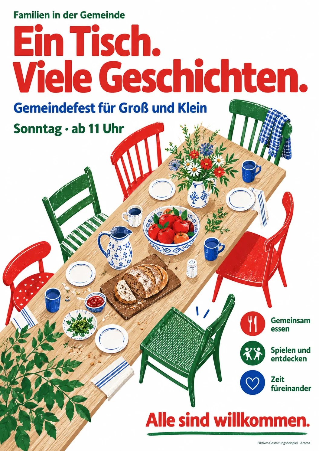 Ein Tisch. Viele Geschichten – Gemeindefest